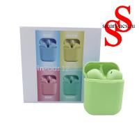 Беспроводные наушники INPODS 12 MACARON GREEN МАТОВЫЕ
