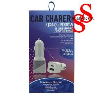 Автомобильное зарядное устройство QC4.0 + PD 30W (L-4100DS)