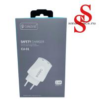 БЛОК СЗУ + КАБЕЛЬ Мicro usb CELEBRAT CU-01