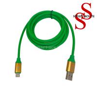 КАБЕЛЬ SAFE-CHARGE SPEED&DATA CABLE MICRO 2 метр зеленый