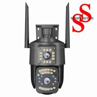Уличная IP камера 4G/Wi-Fi с двумя линзами SC03 V380pro 4 Mп
