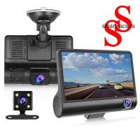 Видеорегистратор с тремя видеокамерами Video CarDVR Full HD 1080P 