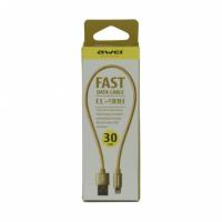 Кабель Lightning Fast Data Cable AWEI CL-988, длина 30 см