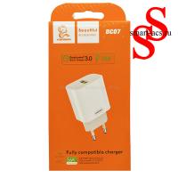 БЛОК СЗУ DENMEN DC07 QC3.0 (1USB 3.6A 18W)