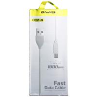 Awei CL-94 Micro-USB- USB кабель, 1.0 м, белый
