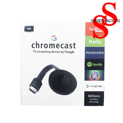 Беспроводной TV-адаптер Google Chromecast