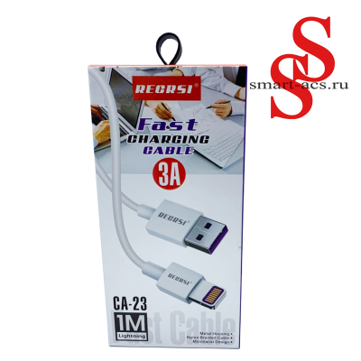 USB Data Кабель RECRSI FAST CABLE CA-23 Lightning