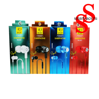 НАУШНИКИ SPORT EARPHONE MUSIC R3