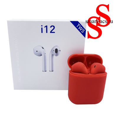 Беспроводные наушники TWS i12 КРАСН