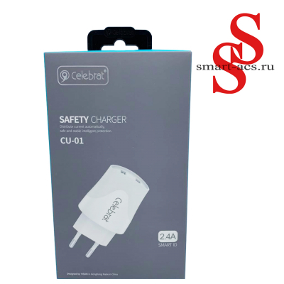 БЛОК СЗУ + КАБЕЛЬ Мicro usb CELEBRAT CU-01