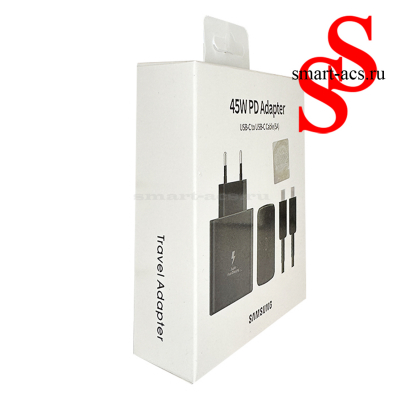 БЛОК + СЗУ 45W PD Adapter USB-C to USB-C Cable (5A)