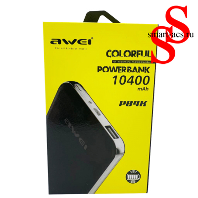 Внешний аккумулятор Awei P84K 10400mAh черн
