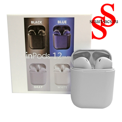 Беспроводные наушники INPODS 12 SIMPLE GRAY МАТОВЫЕ
