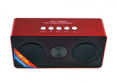 WS-768BT Портативная Колонка с Bluetooth