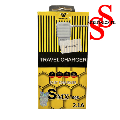 СЕТЕВОЕ ЗАРЯДНОЕ УСТРОЙСТВО SENMAXY SMX-008 IPHONE 