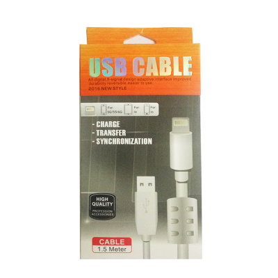 USB кабель Apple iPhone 2.0. Толстый кабель с ферритом 1.5м