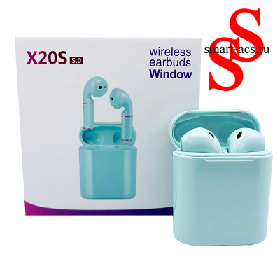 Беспроводные наушники TWS X20S ЗЕЛ