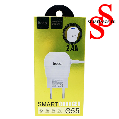 ПРОВОДНОЕ СЗУ MICRO USB hoco. c55