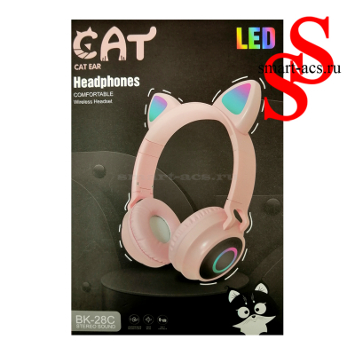 Наушники HEADPHONES CAT EAR BK-28C