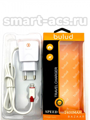 Сетевое зарядное устройство 2.4A micro