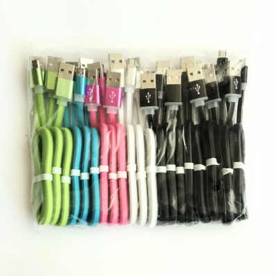 USB-кабель microUSB плоский, 1м. (упаковка 20 шт., разноцветные)