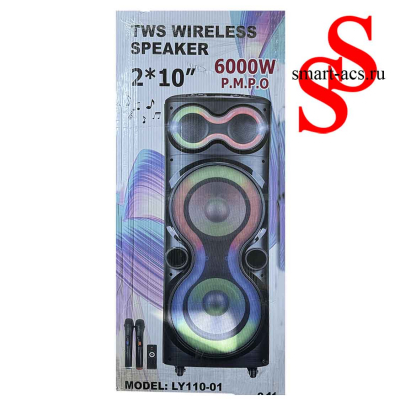 БОЛЬШАЯ НАПОЛЬНАЯ КОЛОНКА LY110-01 TWS WIRELESS SPEAKER