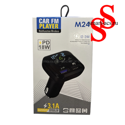 FM-трансмиттер с Bluetooth M24