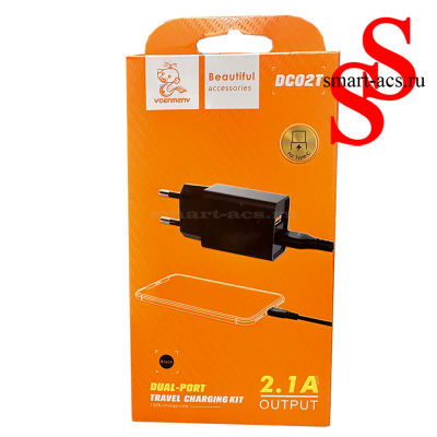 БЛОК+КАБЕЛЬ DENMEN DC02T TYPE-C