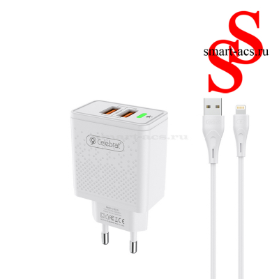  БЛОК+КАБЕЛЬ CELEBRAT C-N5-EU A-Lightning HOME FAST CHARGER