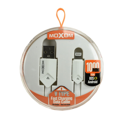 Кабель Apple lightning Moxom CC-09 1m White