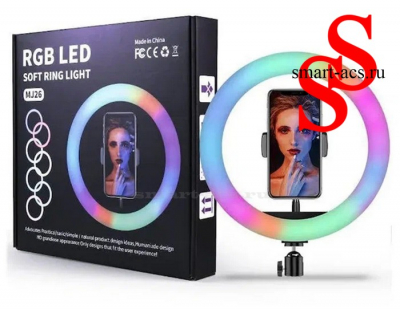 Светодиодная кольцевая лампа RGB LED SOFT RING LIGHT MJ26