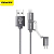 Awei CL - 990 3 in 1 2.1A Micro USB + Type-C + 8 Pin, 1m