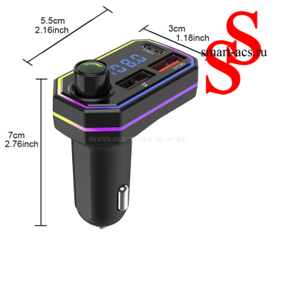 Автомобильный FM-модулятор Bluetooth P6