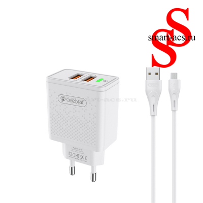  БЛОК+КАБЕЛЬ CELEBRAT C-N5-EU A-MICRO HOME FAST CHARGER