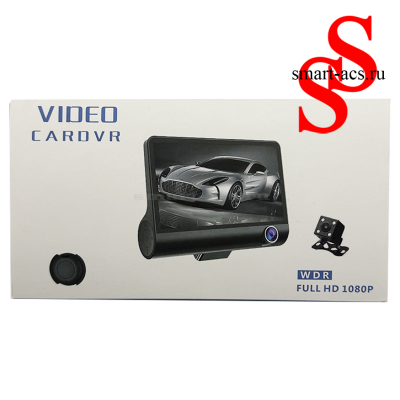 Видеорегистратор с тремя видеокамерами Video CarDVR Full HD 1080P 