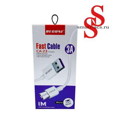 USB Data Кабель RECRSI FAST CABLE CA-23 MICRO