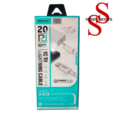 Кабель ANSTY S-013 20W TC TO LIGHTNING CABLE