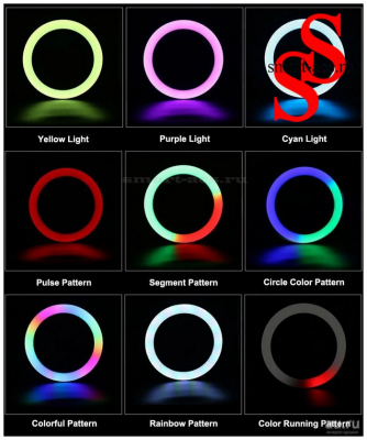 Светодиодная кольцевая лампа RL-18 RGB