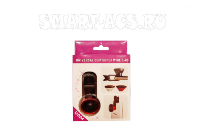 Линзы для телефона UNIVERSAL CLIP SUPER WIDE 0.4X