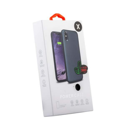 Аккумулятор-чехол внешний X2-3000 для iPhone X, 3800 mAh черный