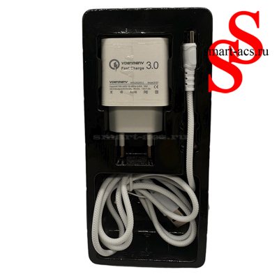 Зарядное сетевое DENMEN DC07T QC3.0 (1USB 3.6A 18W) Type-C