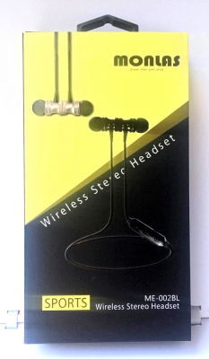 Наушники Bluetooth Monlas ME-002BL